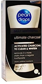 4lite Pearl Drops Daily Whitening Ultimate Charcoal Toothpaste, 50 ml