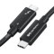 Cable Matters [Certifié Intel] Cable Thunderbolt 4 Actif 2 mètres 40Gbps de Recharge 100W et vidéo 8K - Compatibilité Universelle USB-C, USB4, et Thunderbolt 3