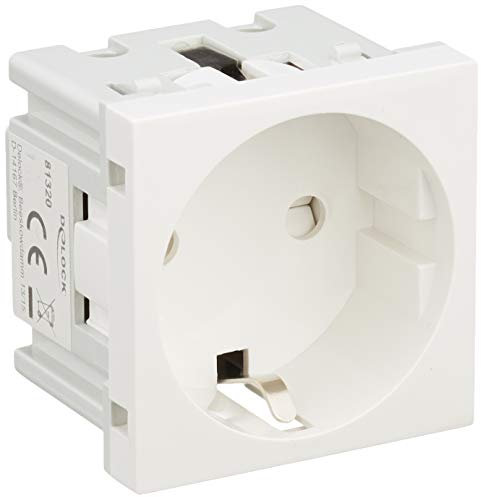 Delock Easy 45 Schutzkontakt-Steckdose 45 x 45 mm 10 Stück