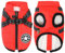 Aiboria Hundejacke Hundeweste Hundemantel Winddicht Jacken Warme Haustier Fleece Hundepullover Gepolsterte Weste mit Brustgurt Gurt Rot L