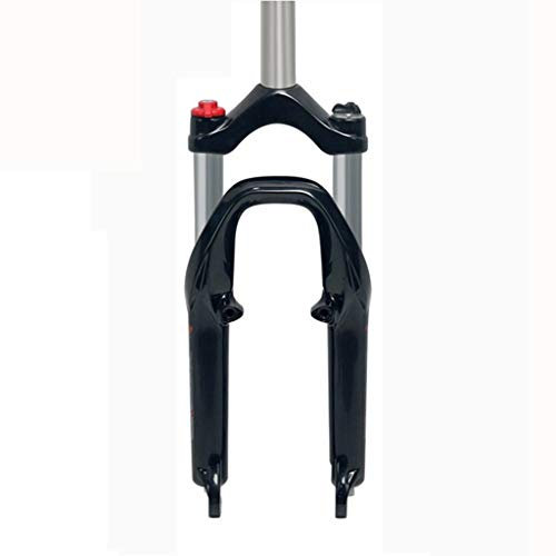 QHY Fahrrad Gabel Faltbare Fahrradgabel 20 Zoll V/Scheibenbremse Federweg 80mm QR Für Kreuzer Und Kinderfahrräder (Color : Black)