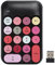 Mechanische Zifferntastatur, 2.4G Wireless 18-Tasten-Zifferblock, Mischfarben-Nette Retro-Numpad-Tastatur, für PC, Laptop, Notebook Usw.(Schwarz und Pink)