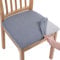 Homaxy Stuhlbezug Sitzfläche 2er Set, Stretch Bezug für Stühle Sitzbezüge für Esszimmerstühle Abwaschbar Schonbezug Stuhl Hussen für Stühle, Grau