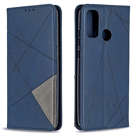 Posanter Cover per Huawei P Smart 2020, Flip Custodia Portafoglio Caso Libro Pelle PU e Slim TPU Silicone Antiurto, Ultra Sottile con Chiusura Magnetica e Tasca per Carte Flip Wallet Caso (Blu)
