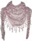 GFM Stylischer Dreieckstuch mit Spitze und Quasten (TRI-C), TRI-85-DGLB-altrosa, 42