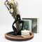 Denker-Statuen und Skulpturen, Harz-Denker-Statue-Ornamente, abstrakte Stilskulpturen, Einweihungsgeschenke, Einweihungsdekorationen, Wohnzimmer, Schreibtisch-Dekorationen (schwarz rechts, groß)