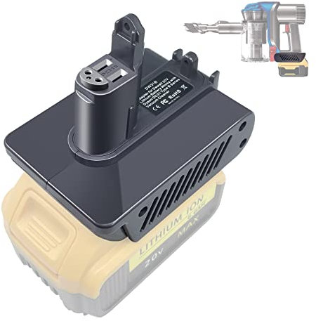 JJXNDO DC34 Type B Battery Adapter for Dyson DC35 DC31 DC56 DC57 DC44 Handheld Vacuum Cleaner, Converter for Dewalt 20V Li-ion to Replace Dyson Battery [for Type B]