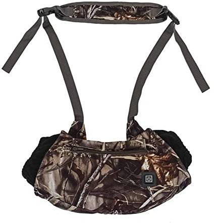 iSpchen Handmuff Gurttasche Taschenwärmer Handwärmer Elektrische Beheizbare Handwärmer mit USB-Anschluss 3 Temperatureinstellungen Winter Warme Heizhandschuhe für Jagd,Angeln,Camping,Wandern