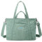 CORIOS Sac à Bandoulière en Velours Côtelé Sac à Main pour Femme Casual Sac Porté Epaule Sac Fourre-Tout Grand Capacité Sac D'épaule Sac Messager Sac Cabas pour Travail Voyage Fête Achat Vert Clair