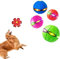 WRUIOY Bola de platillo volador para perro, juguete para mascotas, bola de platillo volador con seis luces para perros o gatos
