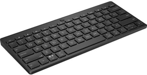 HP 355 Compact Multi-Device Bluetooth Keyboard - Wireless Connectivity - Notebook, Desktop Computer, Tablet, Smartphone - PC, Mac - Plunger Keyswitch - AAA Battery Size Supported