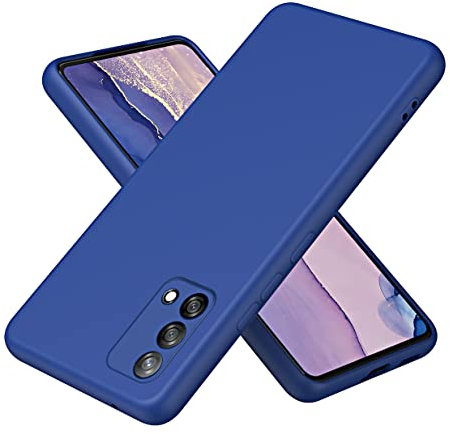 UPLAI Hülle für Oppo A74 4G, Ultra Dünn Weich Flüssiges Silikon Stoßfest Handyhülle mit Prämie Faserfutter, Stilvoll Perfekte Berührung Schutzhülle.Blau