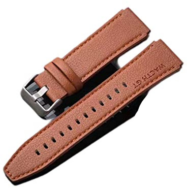 BANDKIT Bracelet en cuir de 22 mm pour montre connectée Huawei GT 2 Pro GT2 2e GT 3 46 mm GT Runner Accessoires, For Huawei GT 2 Pro, Agate