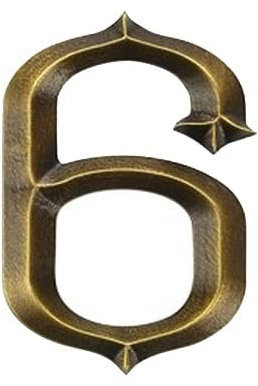 Numeri di porta, Numero di porta anteriore, Numeri civici vintage con design a freccia | Targhe for numeri di targa moderna da 2,36 pollici | Numeri in metallo for dormitorio dell'hotel 0-9,1 pezzi (c