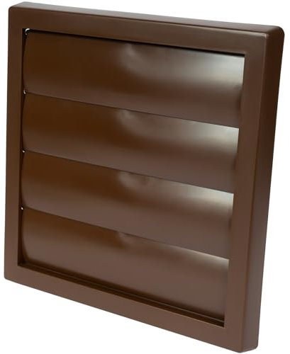 Vent Systems Grande grille d'aération marron de 150 mm - Pour sèche-linge - Grille d'aération en plastique - 190 x 190 mm