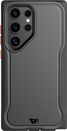 tech21 Evo Pro - Custodia per Samsung S24 Ultra, 6 m, protezione militare a prova di caduta, custodia per Galaxy S24 Ultra con protezione migliorata della fotocamera, 2 cordini inclusi per una