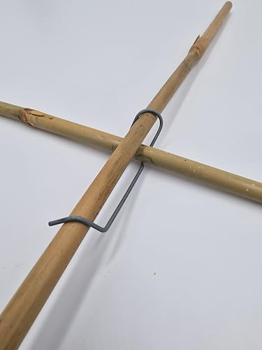 50 STK Tonkinklammern Stangenverbinder Bambusklammer Gerüstklammer für ø 8-16 mm