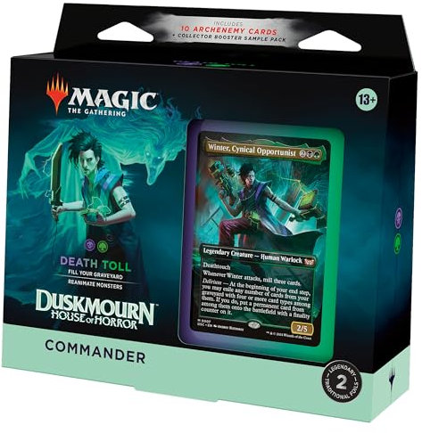 Magic: The Gathering- Duskmourn: Casa del Horror, Multicolor, Commander Deck 2 (Wizards of The Coast D3457000)