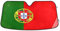 Pare-soleil drapeau du Portugal pour pare-brise de voiture 53 x 23,5 pouces
