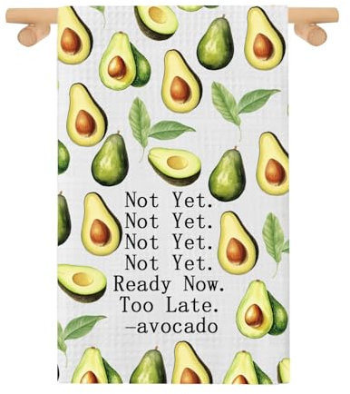 AATOP Avocado-Küchentuch, Avocado-Liebhaber, Geschenk, Avocado, Farmer, Avocado, Geschirrtuch, Gastgeberin, Geschenk (Avocado-Handtuch 2U)