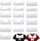 Onlvmyur 16 Stücke T-Shirt Lineal Kunststoffe T-Shirt Ausrichtungslineal DIY T-shirt Ausrichtung Lineal Plotten Schablonen-Lineal T-Shirt Ausrichtung Werkzeuge für für Heat Press Sublimation Print