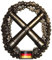 Barettabzeichen der Bundeswehr in verschiedenen Truppengattungen Metall Anstecker Mütze (Artillerie)