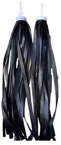 WWHJR 1 Pair Bicycles Ribbon Grips, Bike Streamers Set, Colorful Handlebar Tassels, Scooter Tassels Rainbow for Boys and Girls Balance car scooter handlebar ribbon