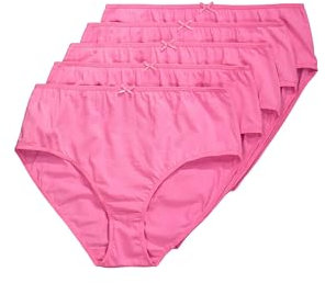 Ulla Popken Lot de 5 Slips pour Femme, Rose, 52-54