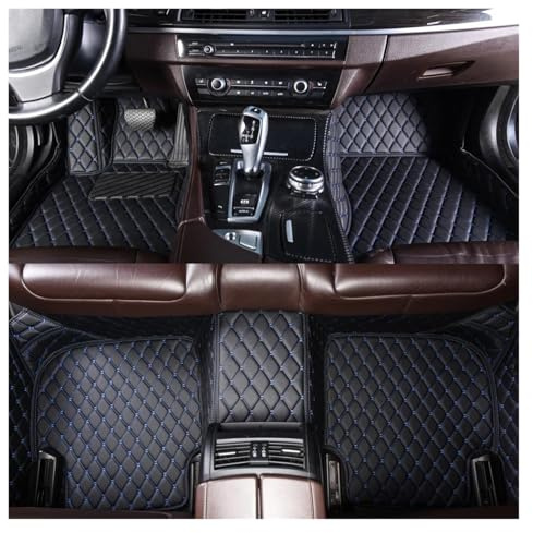 Matten & Teppiche Auto Fußmatten Für Mercedes Für ML Für W163 1998-2005 Innen Zubehör Leder Teppiche Teppiche Fuß Pads Teppich Fußmatten(Schwarz Blau)