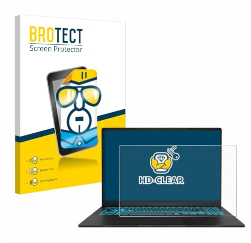 BROTECT Schutzfolie für ASUS V16 V3607 | Transparenter Displayschutz Made in Germany Klare Displayschutz-Folie Clear Einfache Montage Case-Friendly Displayfolie