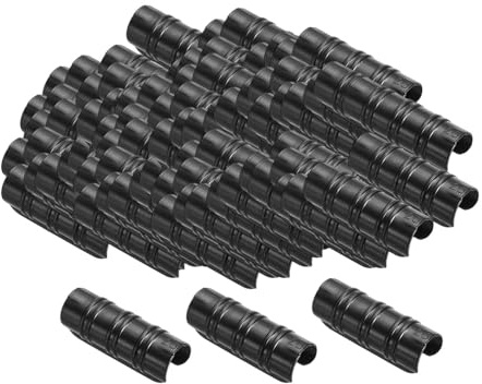 MotiveTech 100 Pieces Greenhouse Frame Tube Film Clips Multifunctional, Easy-to-Install Greenhouse Clamps Connectors for Nets