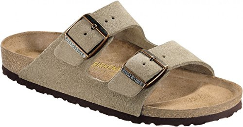 Birkenstock Classic Arizona VL, Unisex-Erwachsene Pantoletten, Grau (Taupe), 46 EU