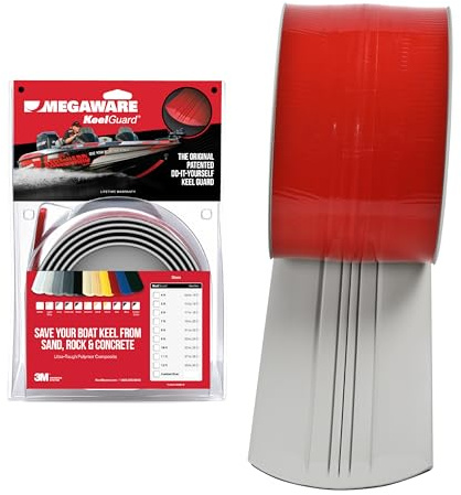MEGAWARE KEELGUARD USA-Made, Original DIY Keel Protector, 8ft Light Gray