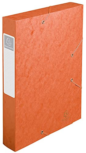 EXACOMPTA CARTOBOX Nature Future Carte Lustrée Dos 60 mm Orange