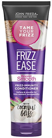John Frieda Frizz Ease Beyond Smooth Frizz-Immunity Conditioner, Anti-Humidity & Frizz-Resistant, Smooths Texture, Cleanses Unmanageable Hair, Infused with Pure Coconut Oil, 8.45 Oz