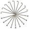 Unbekannt 37 Stück Speichen 290mm Spokes Silber NIROSTA 2mm inkl. Messing Speichennippel