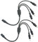 LITAELEK 2pcs 22AWG DC Verteiler Kabel 5,5mm x 2,1mm DC 12V Splitter Kabel 1 zu 3 DC Buchse Stecker LED Streifen Verbinder CCTV Kamera Anschlusskabel Adapter für LED Strip und andere DC 5V-24V Geräte