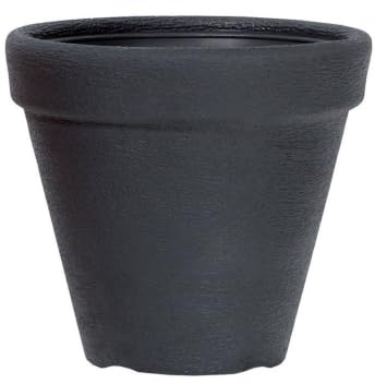 rg-vertrieb Blumentopf Classic 57cm (55L) Anthrazit – Massiver Pflanztopf Pflanzkübel aus Kunststoff für Innen & Außen – Frostsicherer Blumenkübel Rund