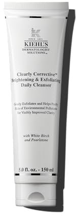 KIEHL'S Clearly Corrective Brightening & Exfoliating Daily Cleanser, 150 ml, sanft peelender Gesichtsreiniger, Waschlotion für ein verbessertes Hautbild und glatte Haut