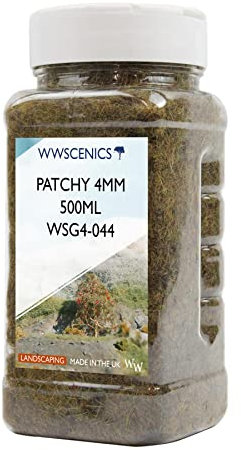 WWS Hierba Estática Irregular 500ml - Modelismo Ferroviario, Terrenos, Escenografías (4mm)