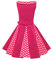 BlackButterfly Enfants Robe Années 50 Vintage à Pois 'Alexia' (Rose, 5-6 Ans)