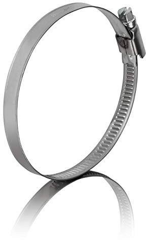 GARSIDURO® 2 colliers de serrage metallique inox 70-90mm – colliers serrage professionnels en acier inoxydable V2A pour sèche-linge, tuyau d’échappement, climatisation | pinces de tuyau 70-90 mm