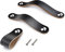 6x Schublade zieht handgemachte Leder Kommode Kabinett Knob Griffe verstellbarer Türgriff Küche zieht Knöpfe mit 22mm Schrauben, Lochabstand: 128mm-schwarz