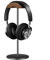 QinCoon Kopfhörer Ständer, Headset Halterung aus Walnuss Holz & Aluminium, Natur Walnuss Gaming Kopfhörer Halter mit Schwer-Basis für Over-Ear-Kopfhörer (Schwarz)