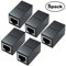 Yeung Qee RJ45 Coupler 5 Pack RJ45 Coupler Ethernet Extension, for Cat7/Cat6/Cat5e/Cat5 Ethernet Cable - Network Cable Coupler Female to Female (black)