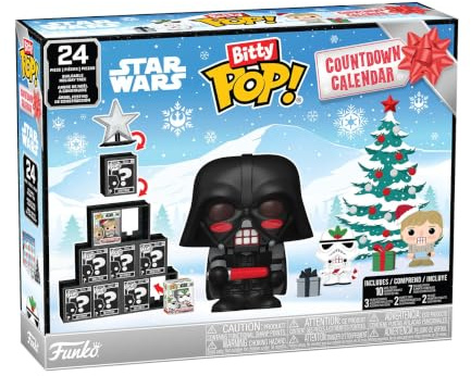 Funko Bitty POP! Adventskalender: Star Wars | Offizielles Merchandise - Adventskalender mit 24 geheimnisvollen Mini-Figuren - Weihnachts-Countdown-Geschenk für Fans