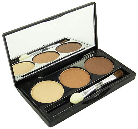 Jean D'Arcel brillant Eye Shadow Trio Lidschatten Pallette Augen Make Up 3x1,5g - 4 beige brown/beige braun