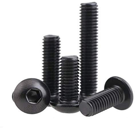 Lot de 20 vis à tête hexagonale en 10,9 acier au carbone M5 x 16 mm