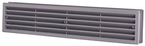 Double Sided Grey Bathroom Door Air Vent Grille 45x9cm