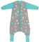 schlummersack Baby Schlafsack mit Füßen ganzjährig 2.5 Tog 70 cm Safari | Schlafsack mit Beinen und verlängerten Bündchen für eine Körpergröße von 70-80cm | Schlafsack mit Ärmel